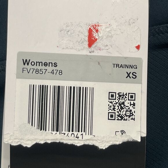 New Nike One Wrap High Waisted 7/8 Leggings Extra Small Womens Armory Blue Green - Picture 3 of 6